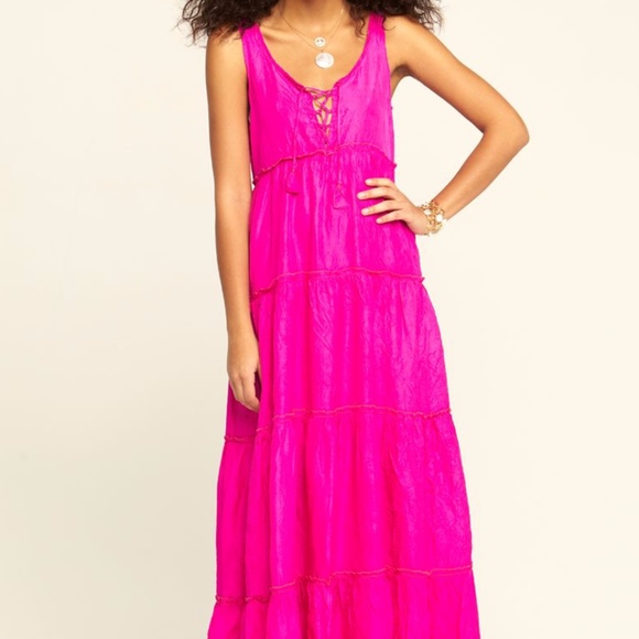 Calypso St. Barth Dresses & Skirts - Calypso St. Barth  Nettie tiered silk maxi dress